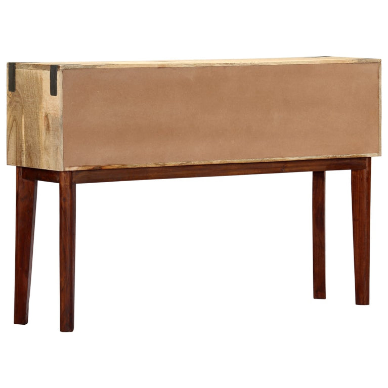 Wandtafel 115x30x76 cm massief ruw mangohout MeubelReus