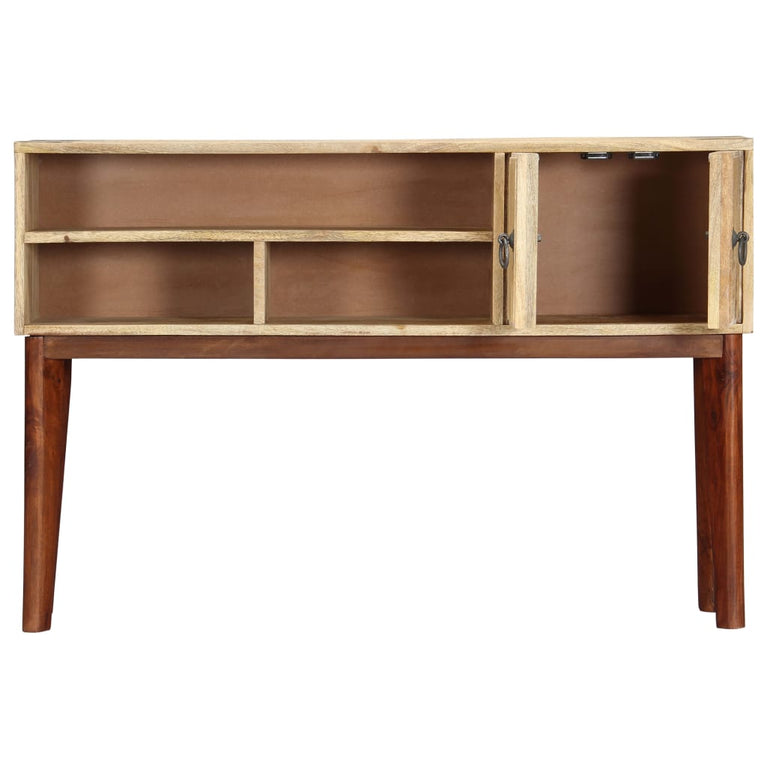 Wandtafel 115x30x76 cm massief ruw mangohout MeubelReus