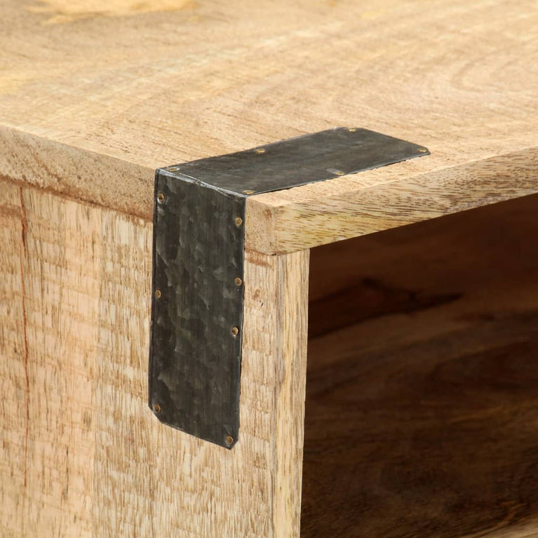 Wandtafel 115x30x76 cm massief ruw mangohout MeubelReus