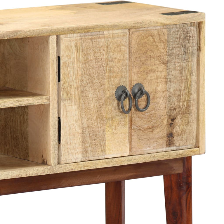 Wandtafel 115x30x76 cm massief ruw mangohout MeubelReus