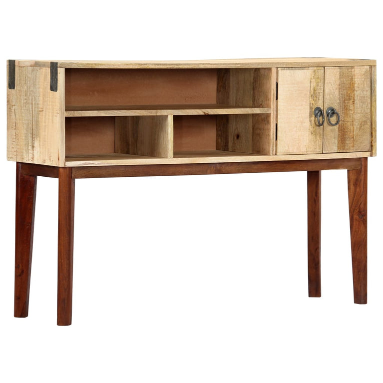 Wandtafel 115x30x76 cm massief ruw mangohout MeubelReus