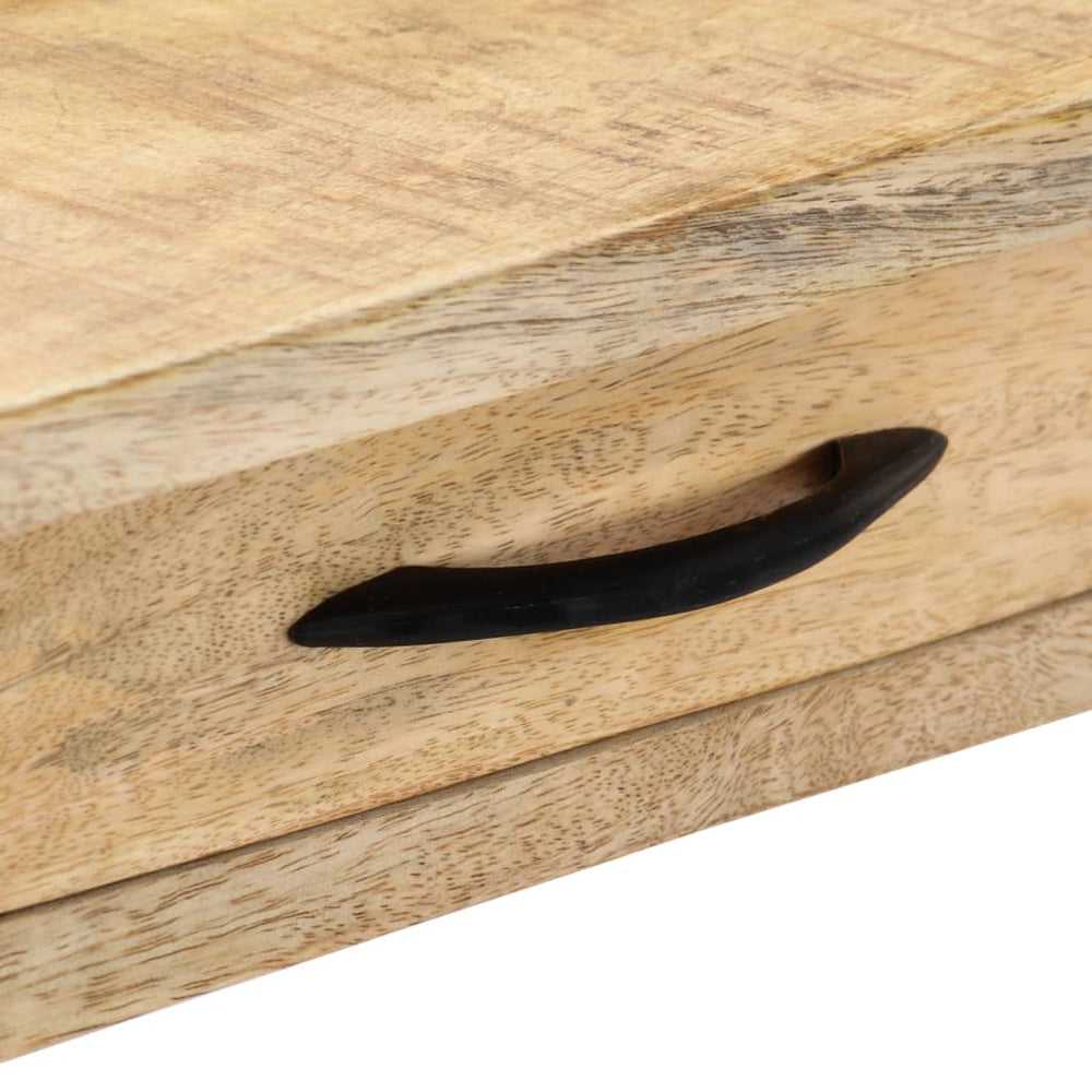 Wandtafel 115x40x75 cm massief ruw mangohout MeubelReus
