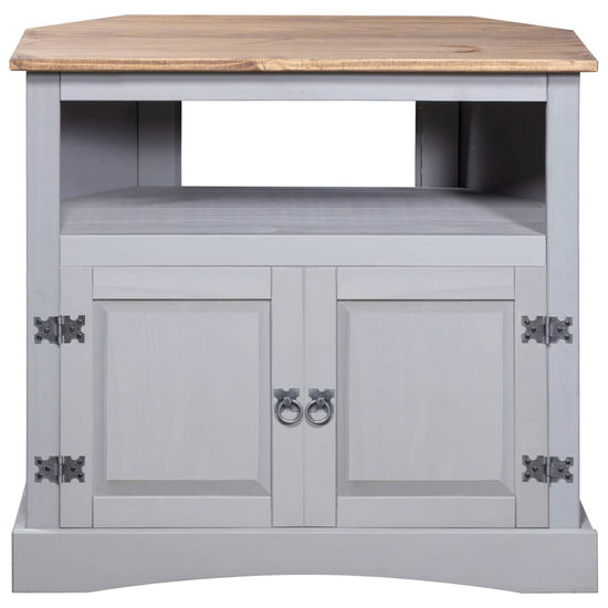 Wandtafel 80x43x78 cm Mexicaans grenenhout Corona-stijl grijs MeubelReus