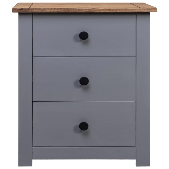 Nachtkastje Panama Range 46x40x57 cm grenenhout grijs MeubelReus