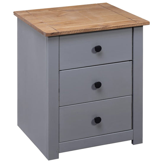 Nachtkastje Panama Range 46x40x57 cm grenenhout grijs MeubelReus