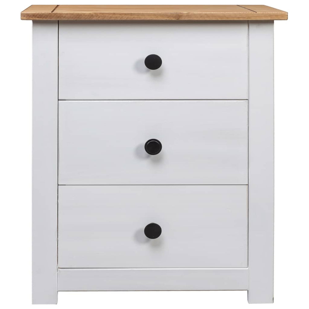 Nachtkastje Panama Range 46x40x57 cm grenenhout wit MeubelReus