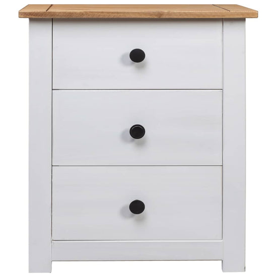 Nachtkastje Panama Range 46x40x57 cm grenenhout wit MeubelReus