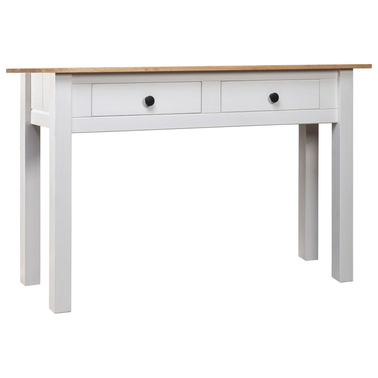 Wandtafel Panama Range 110x40x72 cm massief grenenhout wit MeubelReus