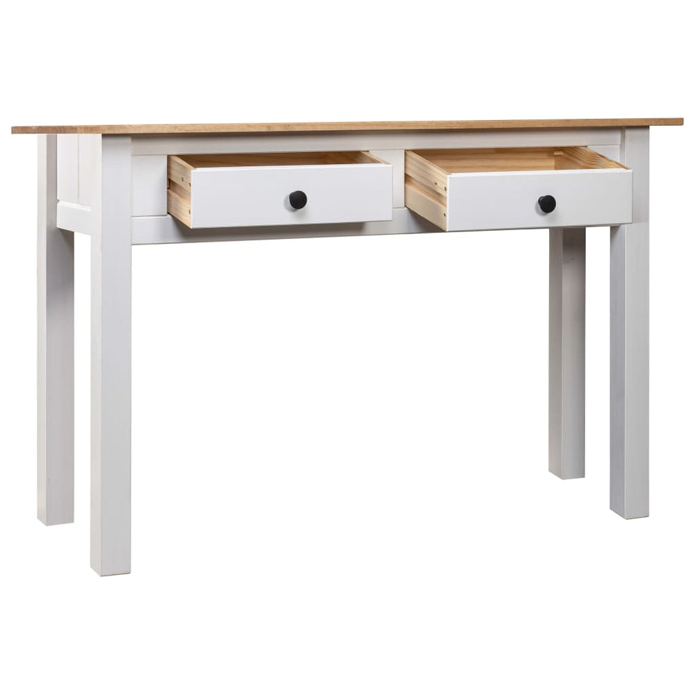 Wandtafel Panama Range 110x40x72 cm massief grenenhout wit MeubelReus
