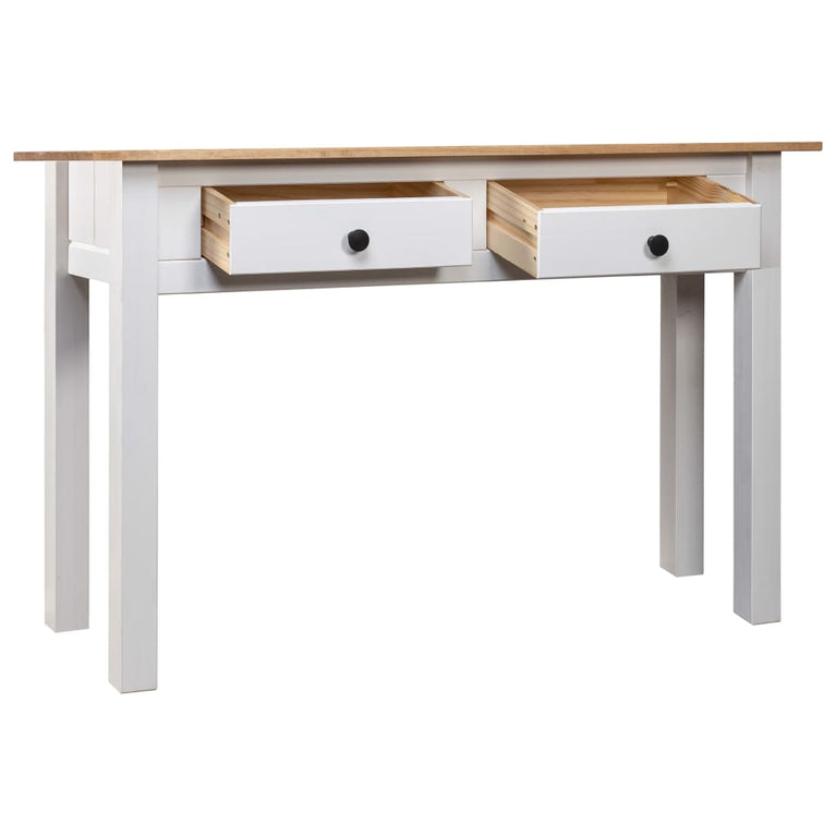 Wandtafel Panama Range 110x40x72 cm massief grenenhout wit MeubelReus
