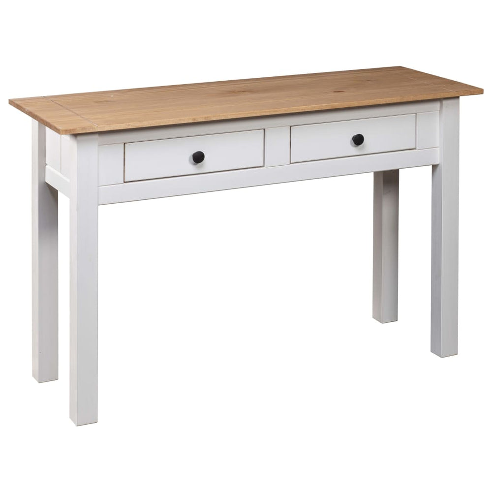 Wandtafel Panama Range 110x40x72 cm massief grenenhout wit MeubelReus