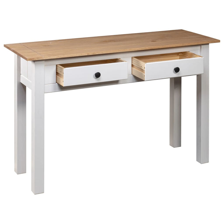 Wandtafel Panama Range 110x40x72 cm massief grenenhout wit MeubelReus