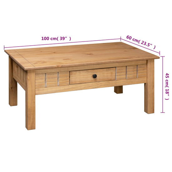 Salontafel Panama Range 100x60x45 cm massief grenenhout MeubelReus