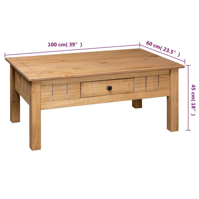 Salontafel Panama Range 100x60x45 cm massief grenenhout MeubelReus