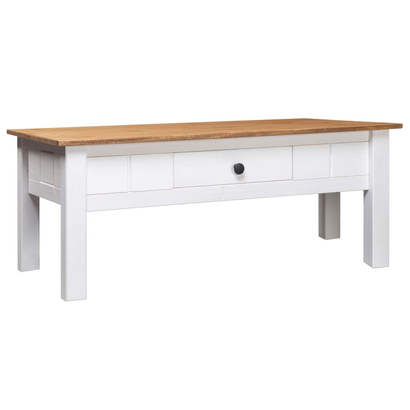 Salontafel Panama Range 100x60x45 cm massief grenenhout wit MeubelReus