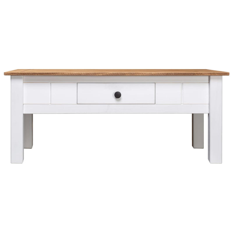 Salontafel Panama Range 100x60x45 cm massief grenenhout wit MeubelReus