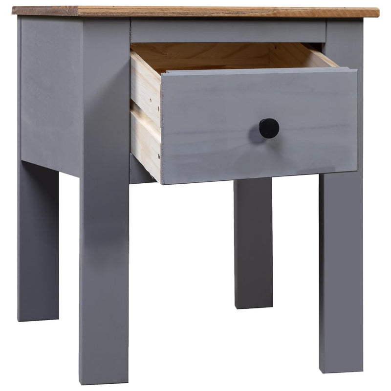 Nachtkastje Panama Range 46x40x57 cm grenenhout grijs MeubelReus