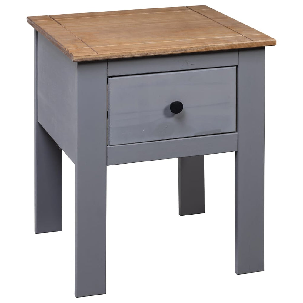 Nachtkastje Panama Range 46x40x57 cm grenenhout grijs MeubelReus