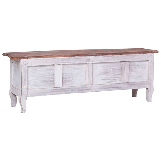 Tv-meubel 120x30x40 cm massief gerecycled hout wit MeubelReus