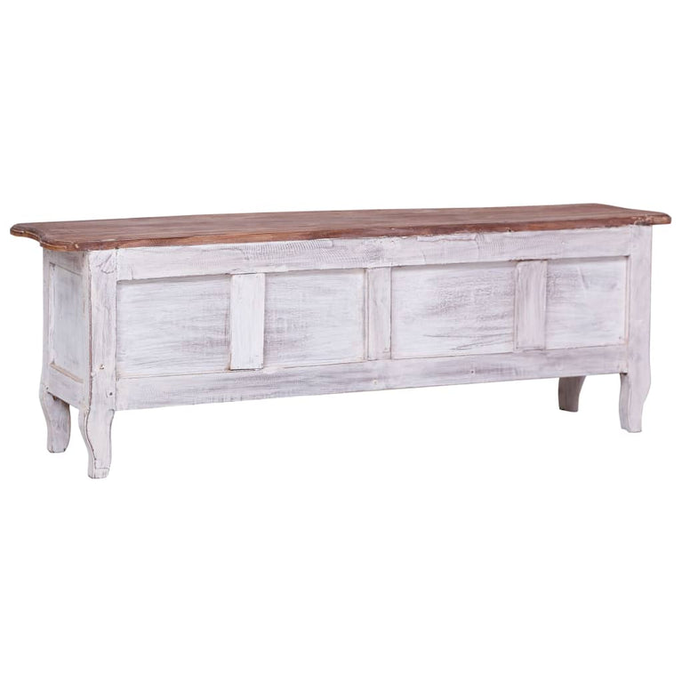 Tv-meubel 120x30x40 cm massief gerecycled hout wit MeubelReus