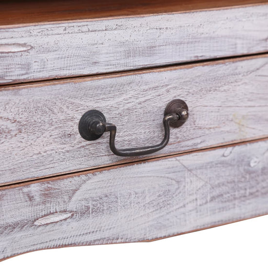 Tv-meubel 120x30x40 cm massief gerecycled hout wit MeubelReus