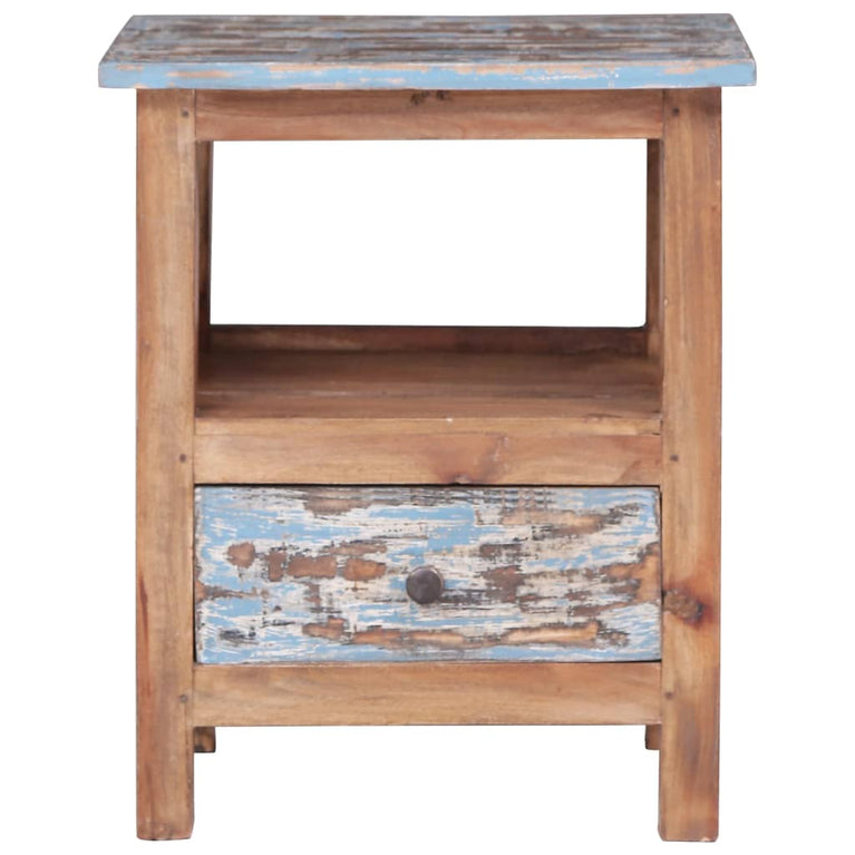 Nachtkastje 41x30x50 cm massief gerecycled hout MeubelReus