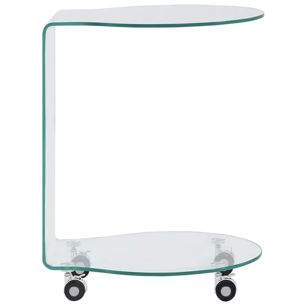 Salontafel 45x40x58 cm gehard glas MeubelReus