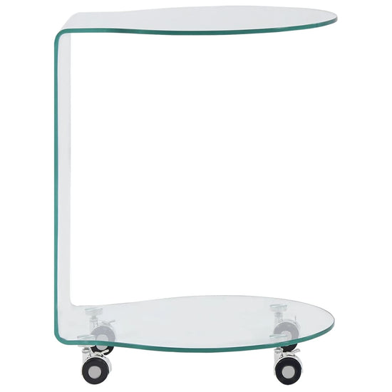 Salontafel 45x40x58 cm gehard glas MeubelReus