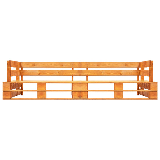 Tuinbank 2-zits pallet hout honingbruin MeubelReus