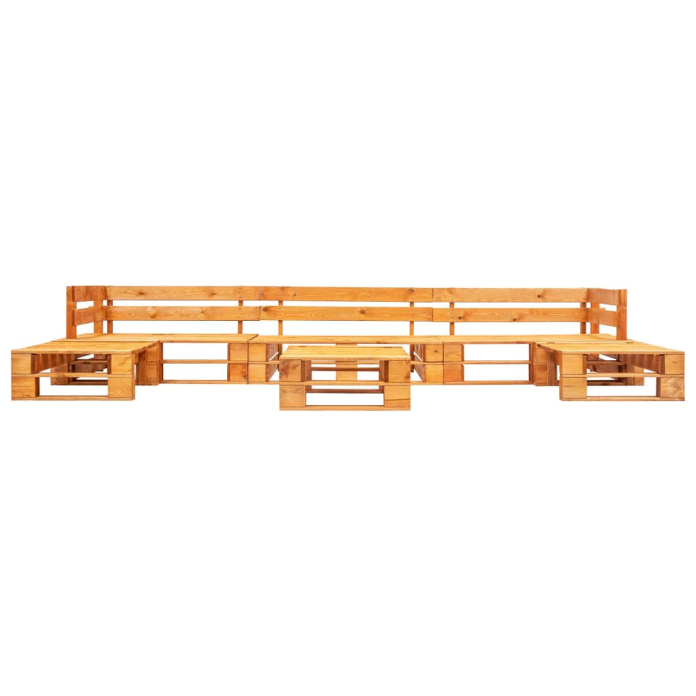 6-delige Loungeset pallet hout honingbruin MeubelReus