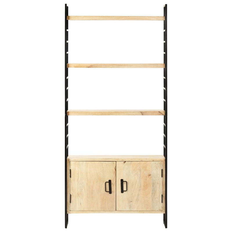 Boekenkast met 4 schappen 80x30x180 cm massief mangohout MeubelReus