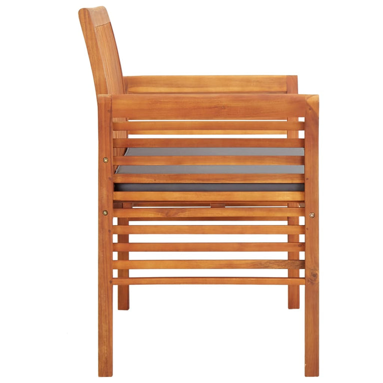 Tuinbank 2-zits met kussen 120 cm massief acaciahout MeubelReus