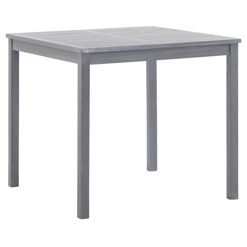 Tuintafel 80x80x74 cm massief acaciahout grijs MeubelReus