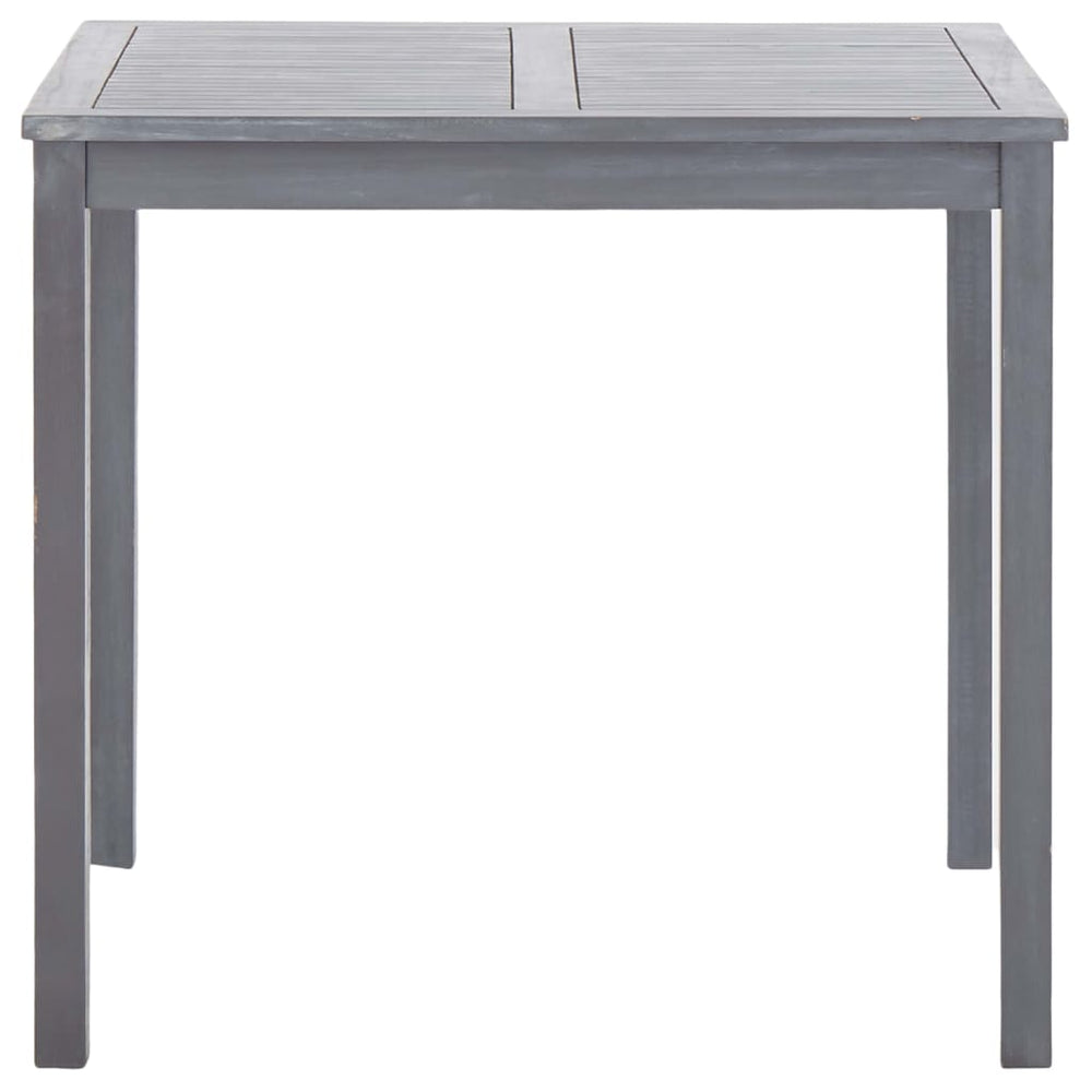 Tuintafel 80x80x74 cm massief acaciahout grijs MeubelReus