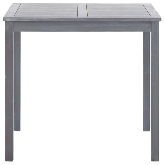Tuintafel 80x80x74 cm massief acaciahout grijs MeubelReus