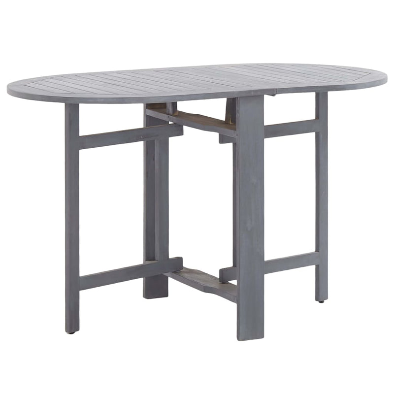 Tuintafel 120x70x74 cm massief acaciahout grijs MeubelReus