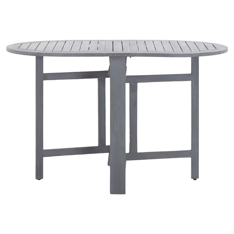 Tuintafel 120x70x74 cm massief acaciahout grijs MeubelReus