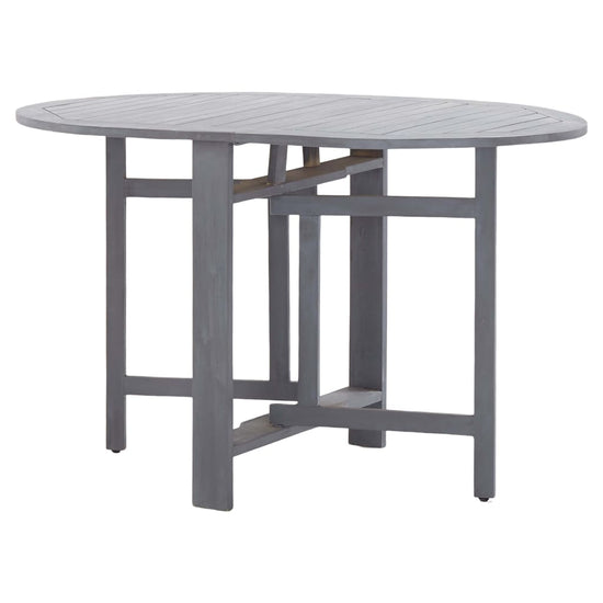 Tuintafel 120x70x74 cm massief acaciahout grijs MeubelReus