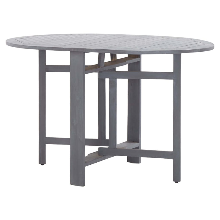 Tuintafel 120x70x74 cm massief acaciahout grijs MeubelReus