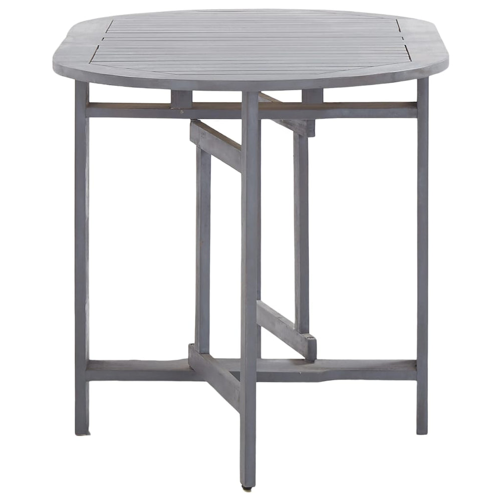 Tuintafel 120x70x74 cm massief acaciahout grijs MeubelReus