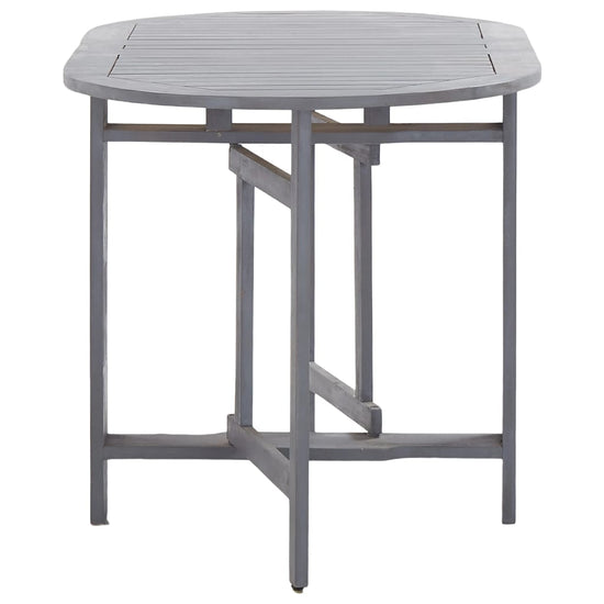 Tuintafel 120x70x74 cm massief acaciahout grijs MeubelReus