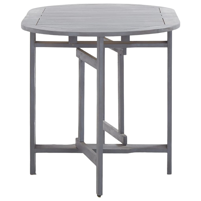 Tuintafel 120x70x74 cm massief acaciahout grijs MeubelReus