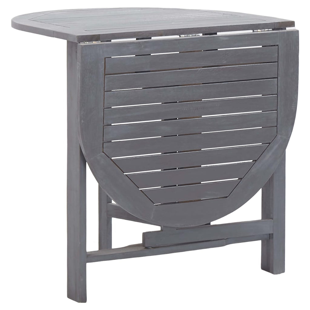 Tuintafel 120x70x74 cm massief acaciahout grijs MeubelReus
