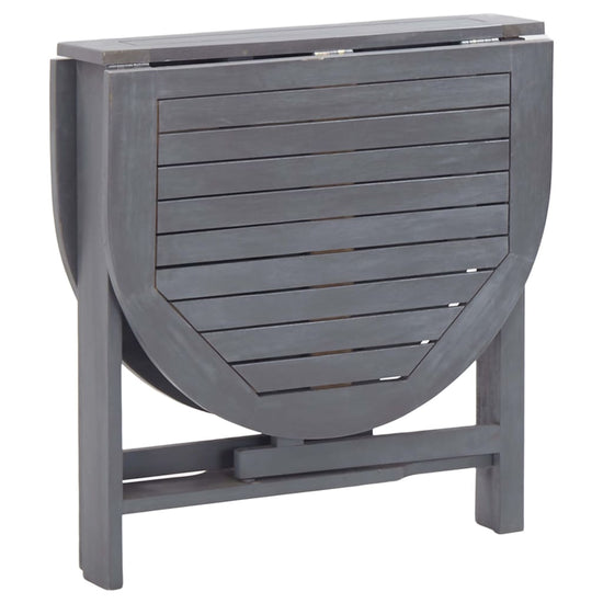 Tuintafel 120x70x74 cm massief acaciahout grijs MeubelReus