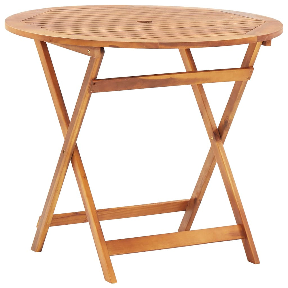 Tuintafel inklapbaar 90x75 cm massief acaciahout MeubelReus