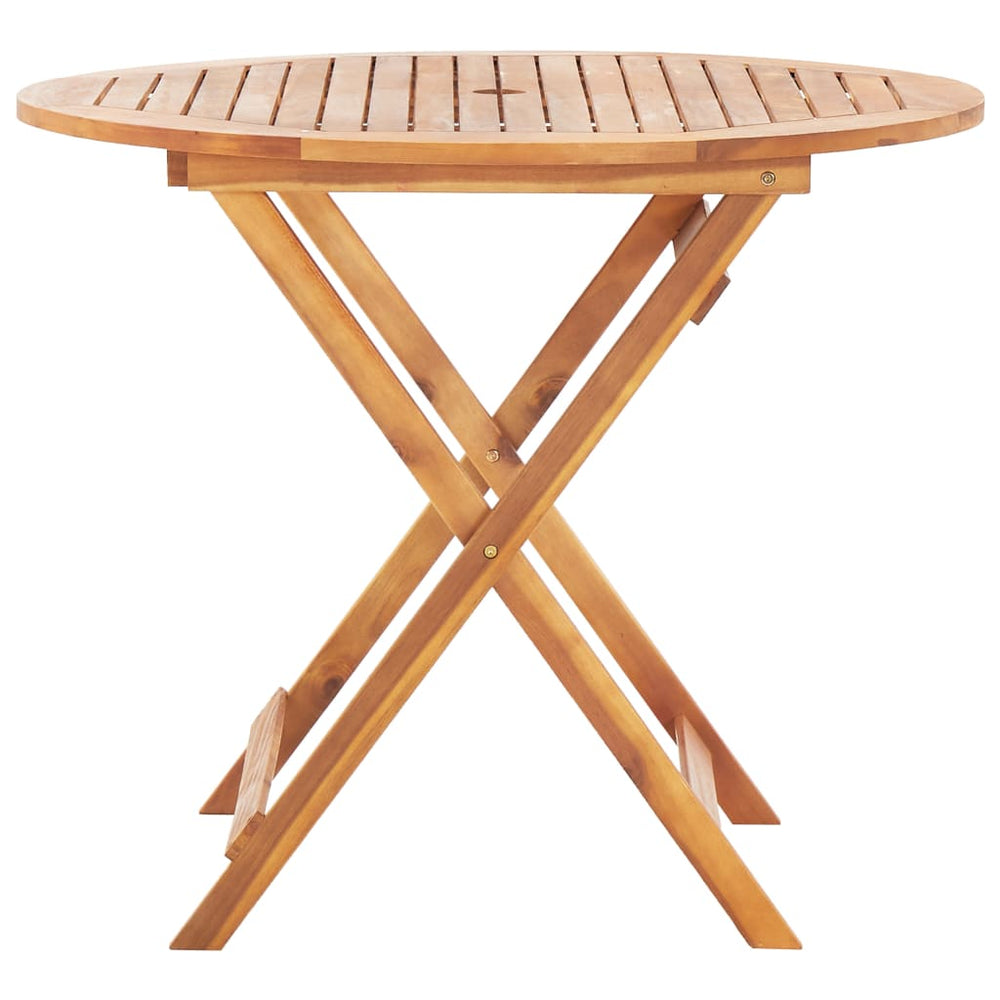 Tuintafel inklapbaar 90x75 cm massief acaciahout MeubelReus