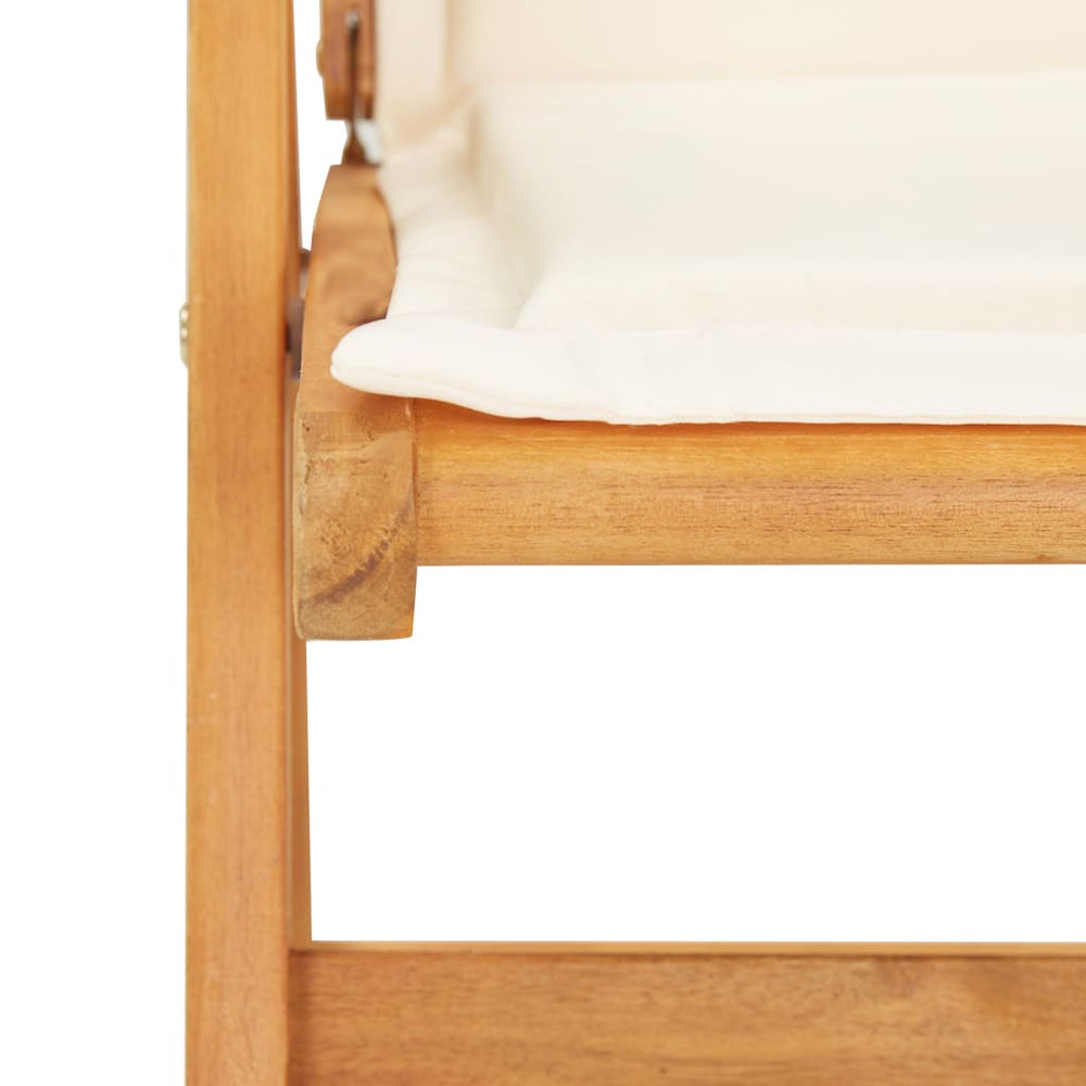 Tuinstoelen 2 st verstelbaar massief acaciahout bruin MeubelReus