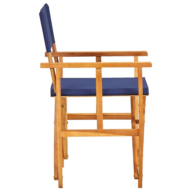 Regisseursstoelen 2 st massief acaciahout blauw MeubelReus