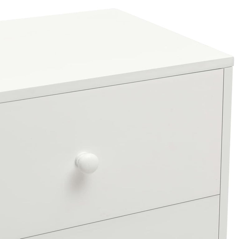 Nachtkastjes 2 st 40x30x50 cm massief grenenhout wit MeubelReus