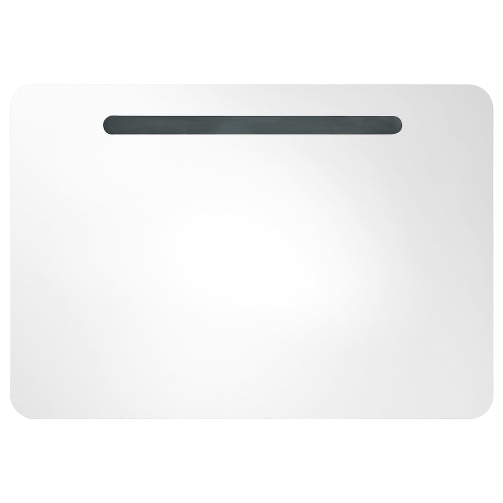 Badkamerkast met spiegel LED 80x9,5x55 cm MeubelReus